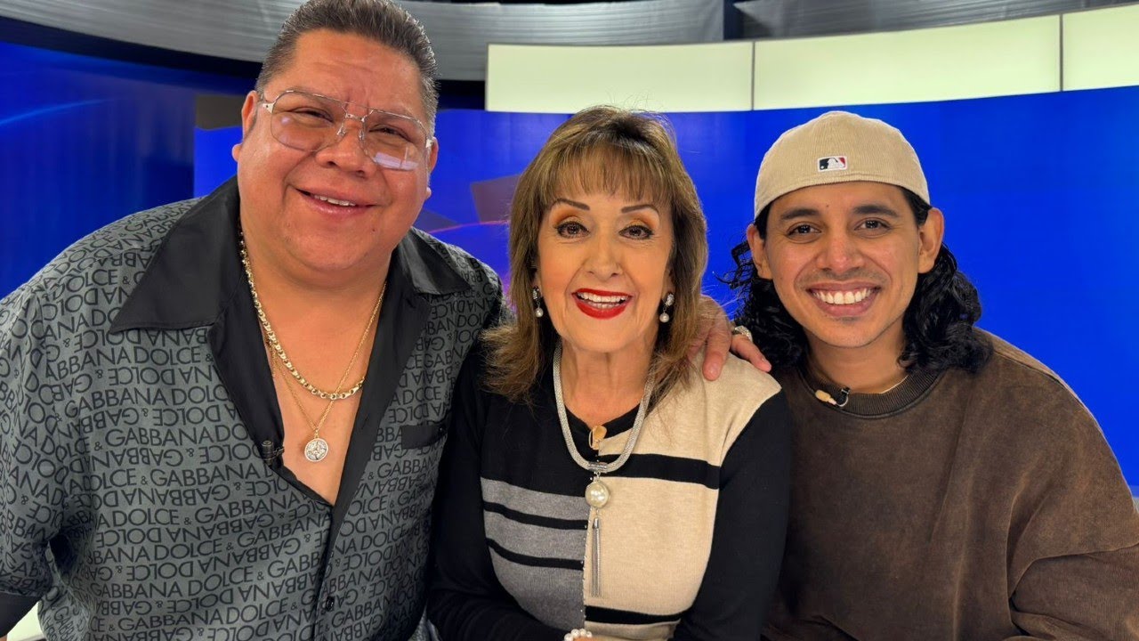 Jhonny Caz de Grupo Firme visita a María Julia en Telediario Mediodía