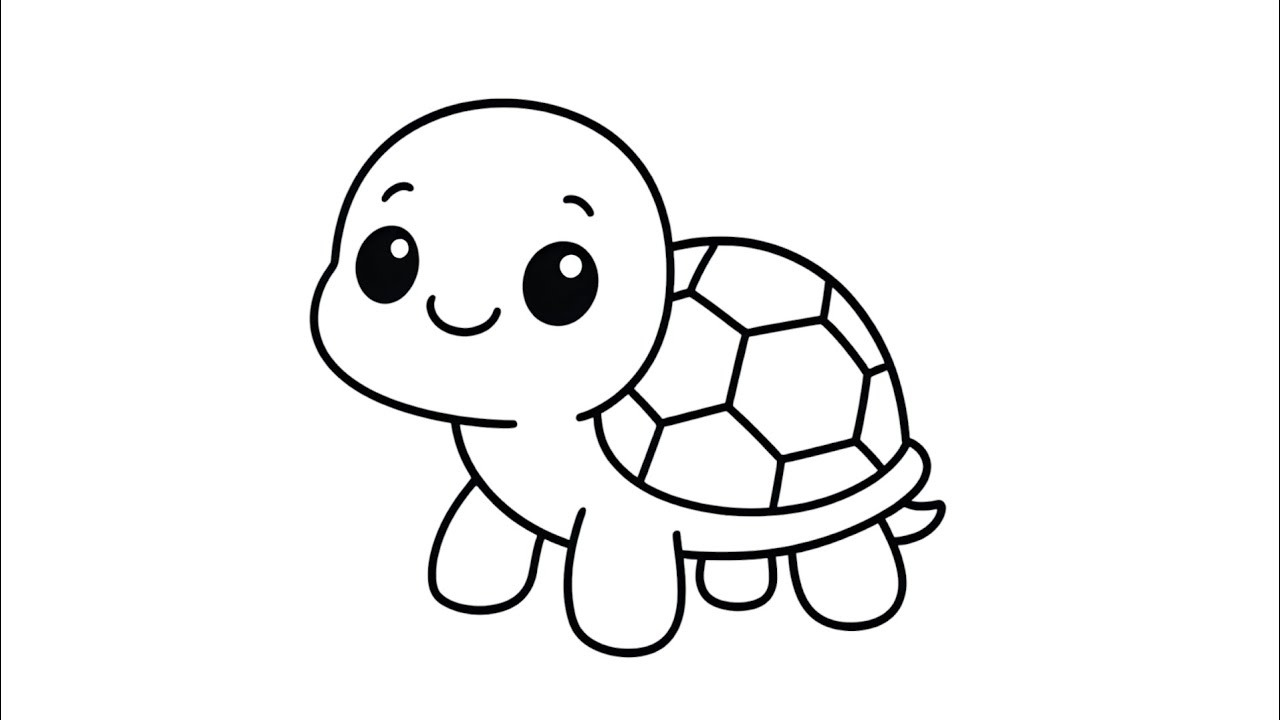 The CUTEST Turtle Drawing You’ve Ever Seen! 😍🐢 #Art #Shorts