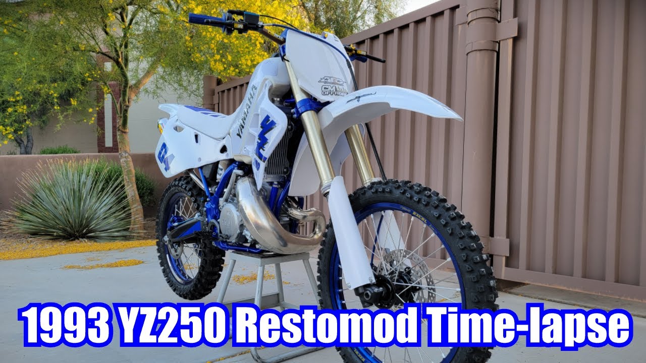 1993 YZ250 Dirtbike Restomod Build Time Lapse