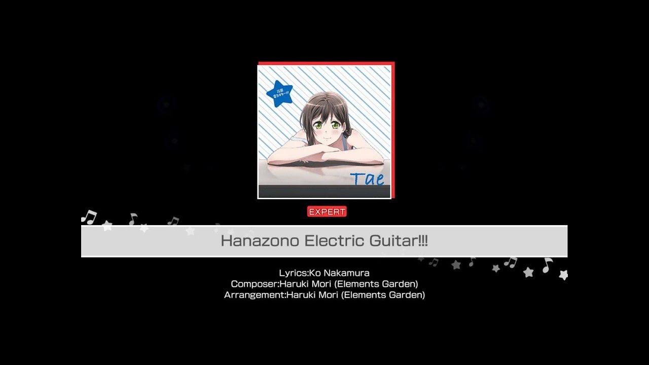 BanG Dream! - Tae Hanazono - Hanazono Electric Guitar!!! (Expert Full Combo) [60fps]