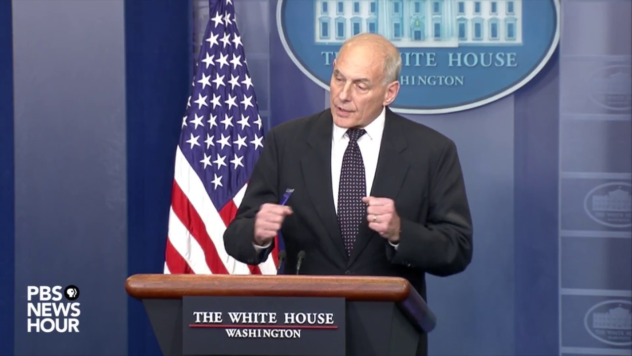 WATCH: Sarah Sanders, John Kelly hold White House news briefing