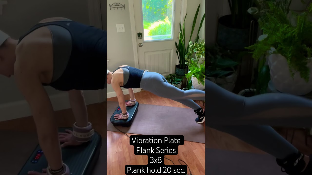 Vibration Plate Plank Series #vibrationplateexercises #planks #vibrationplateworkout #abs