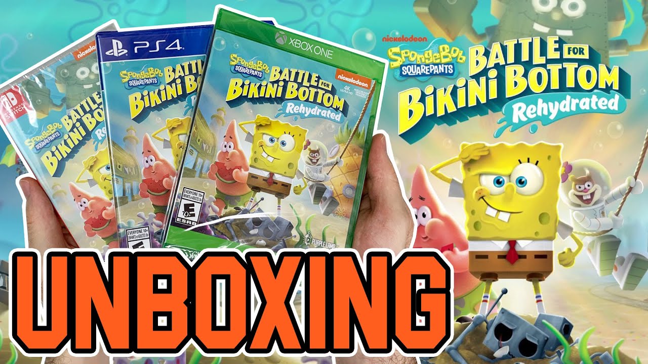 Распаковка Spongebob Squarepants Battle for Bikini Bottom Rehydrated (PS4/Xbox One/Switch)