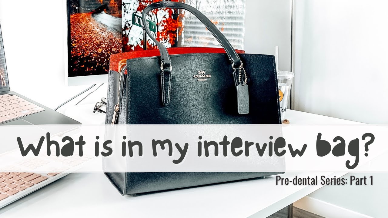 WHAT IS IN MY DENTAL SCHOOL INTERVIEW BAG | PRE-DENTAL SERIES PART 1 | Pre-dental tips