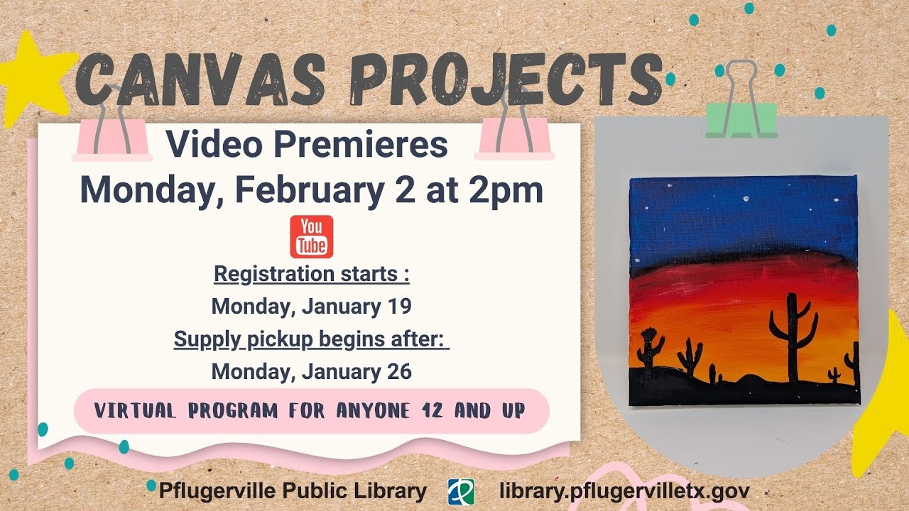 Canvas Projects - Desert Sunset Canvas