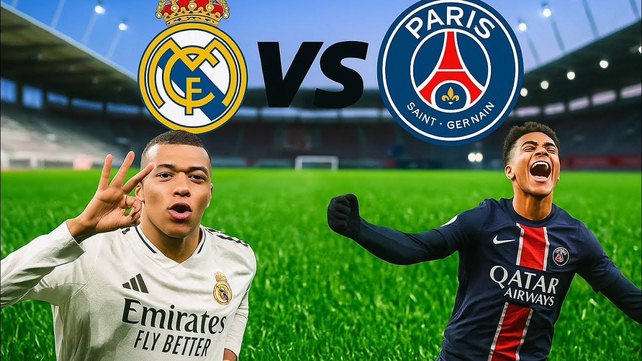 Real Madrid vs Paris Saint-Germain full game (As FIFA)