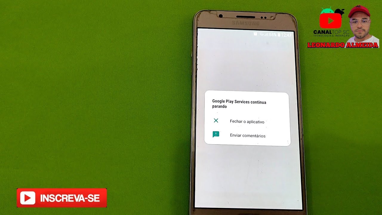 aplicativos apresentando falhas e parando no Samsung Galaxy j7