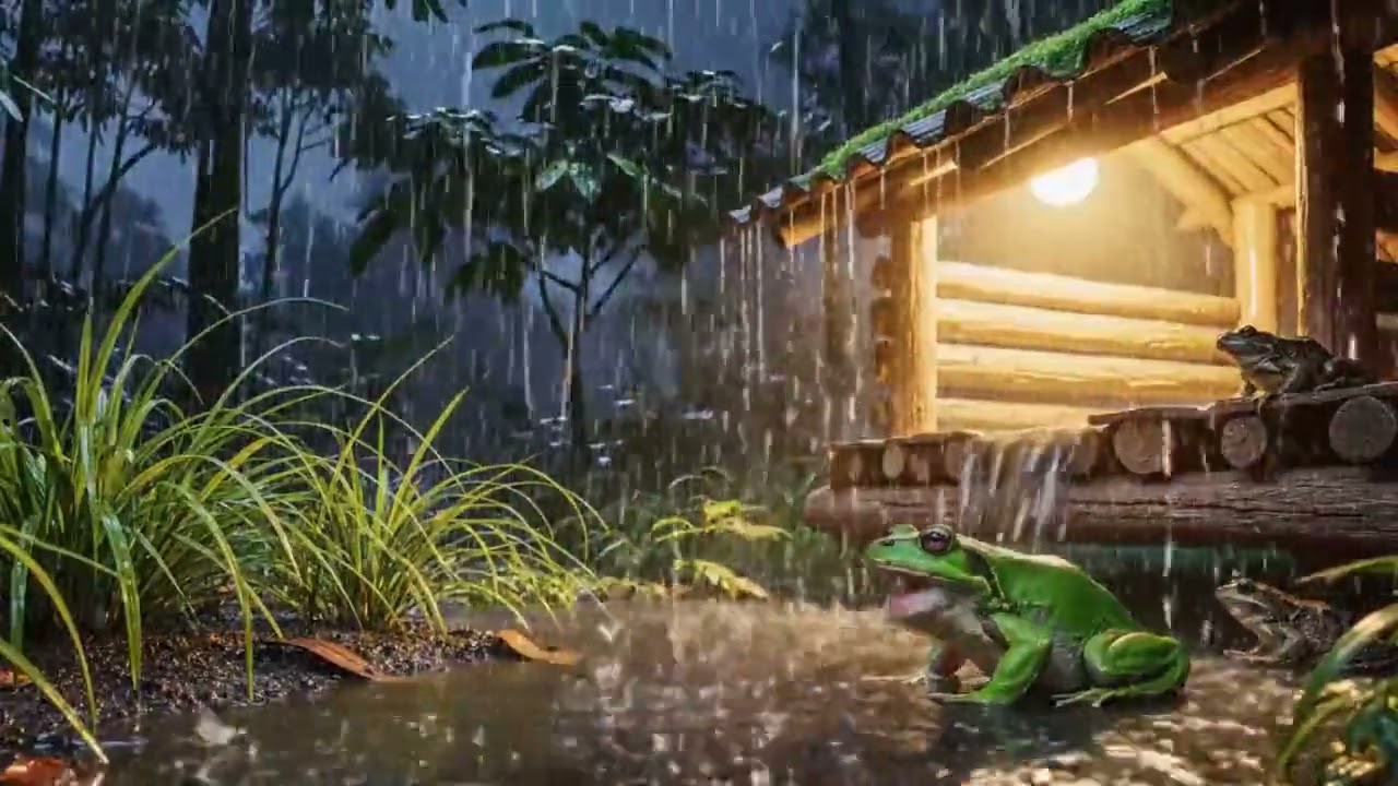 Deep Sleep Rain Sounds | Heavy Rain ASMR for Long Restful Nights