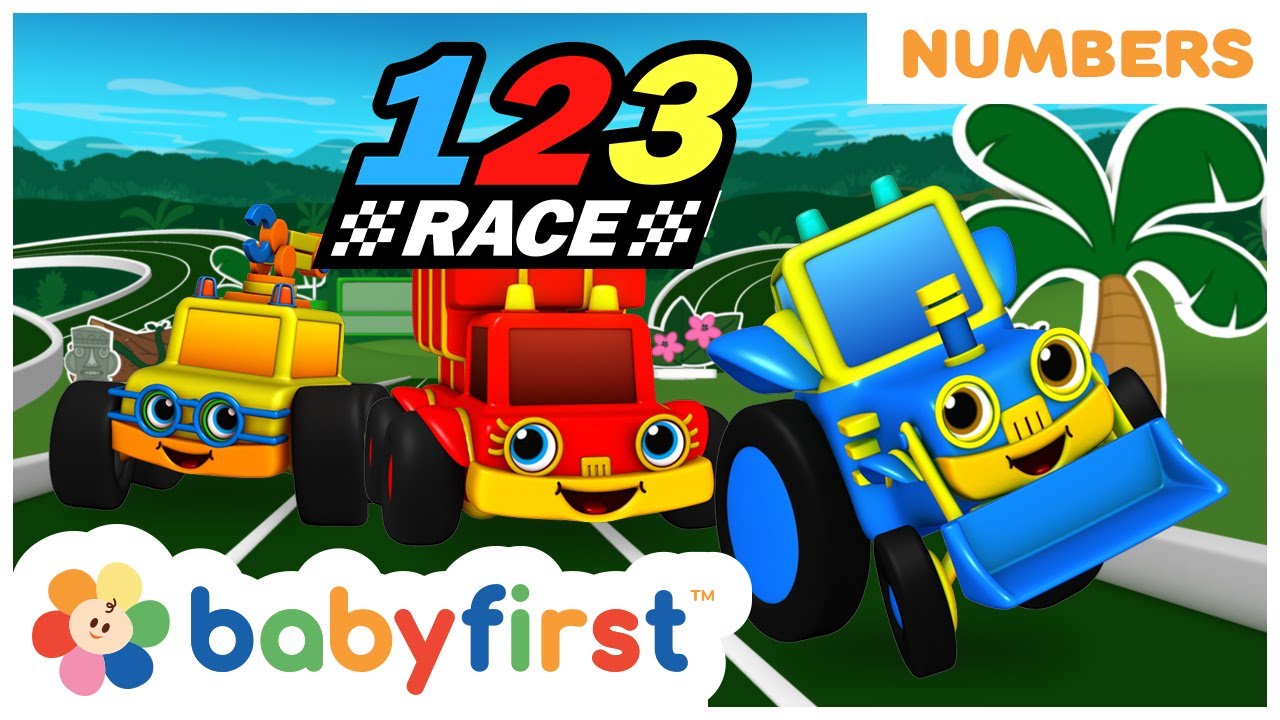123 Race - New Episode! | Learn Numbers & Counting for Kids | Counting Hey Stacks | BabyFirst TV