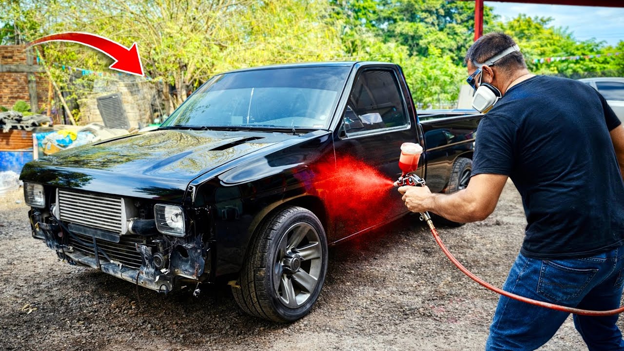 Nueva PINTURA COLOR SUPER INTENSO en PICKUP D21 la CHANATA