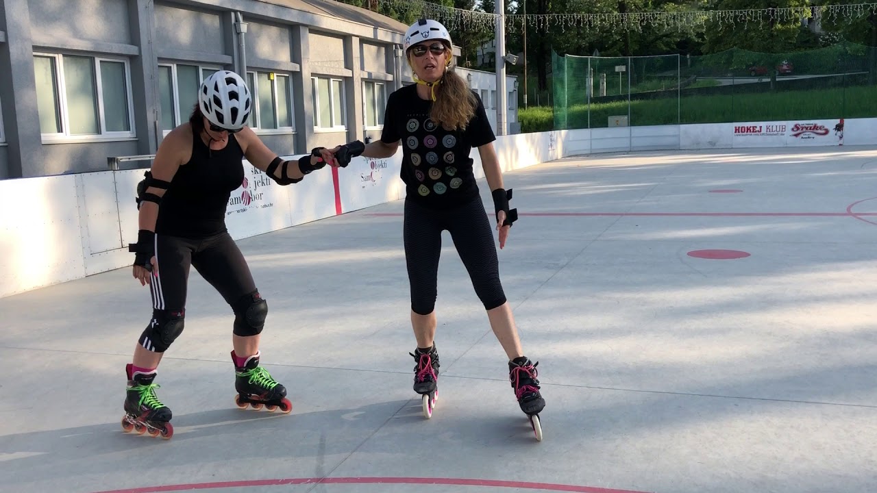 How to do Backwards Skating with Back Crossovers on inline skates & rollerblades: Lazer coaching