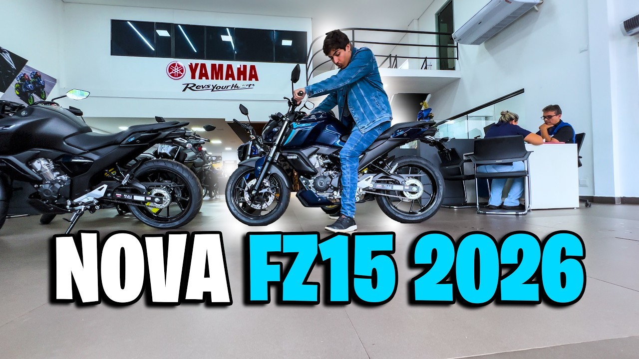 NOVA FZ15 2026 EM DETALHES E PREÇO