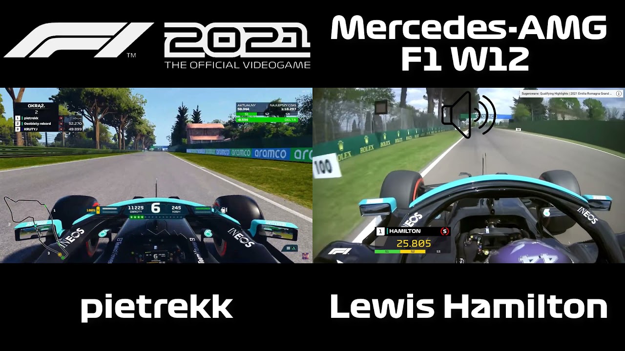 F1 2021 Codemasters  Imola Track vs Real Life Comparison