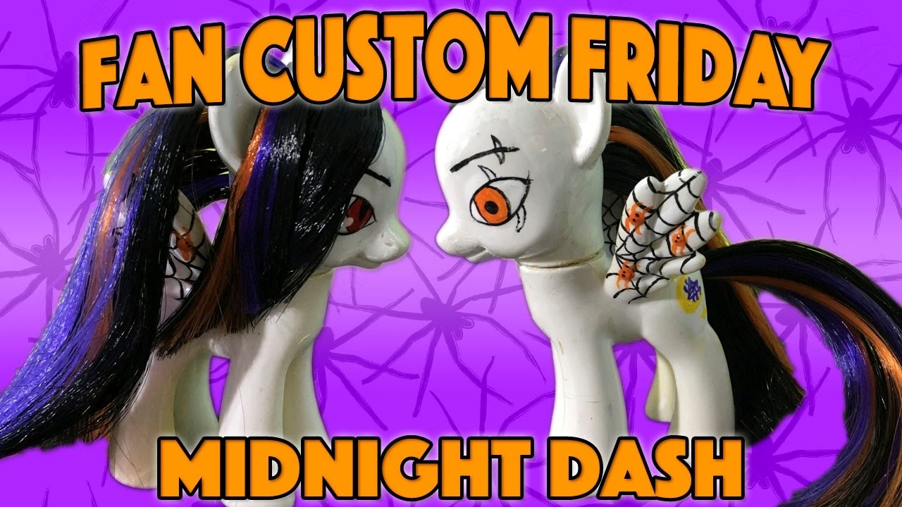 MIDNIGHT DASH || Fan Custom Friday #9 - HALLOWEEN EDITION  || Custom OC Pony Giveaway #FCF