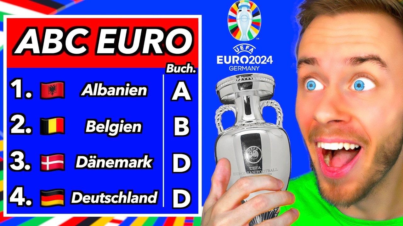 EURO 2024 - ABER in alphabetischer Reihenfolge! 👀🔤