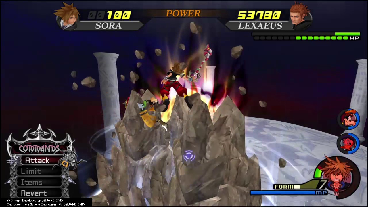 Kingdom Hearts 2 Final Mix - Lexaeus Data Battle (Critical)