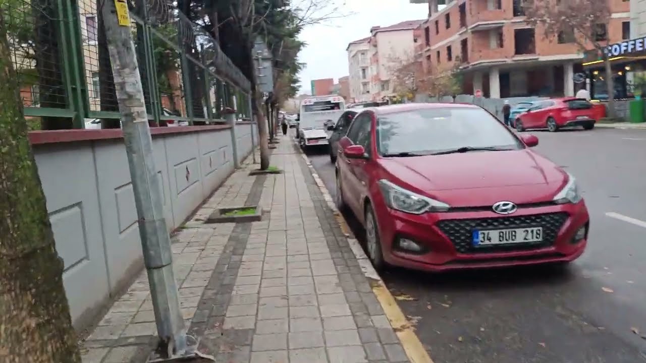Istanbul Walking Tour - Sancaktepe (Meclis Mh) - Barbaros & Teraziler St 4K