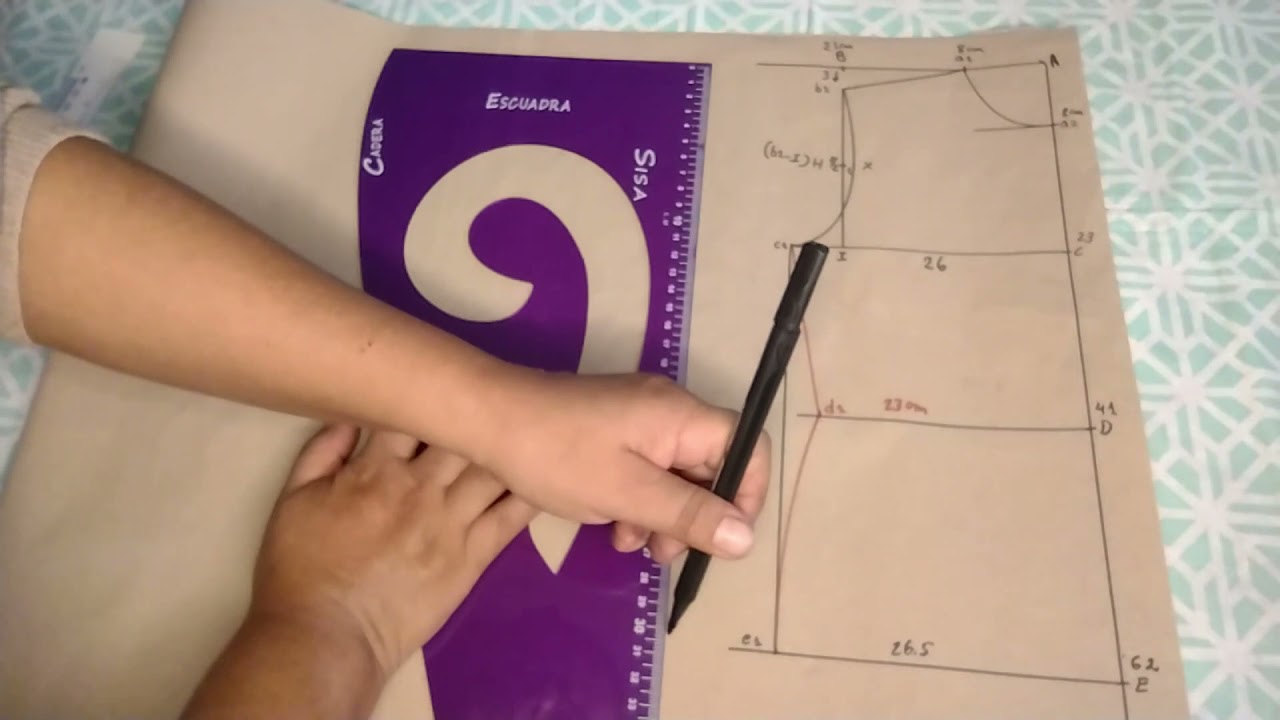 Trazo casaca dama-parte 1