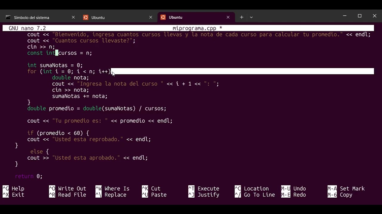 mi programa c++