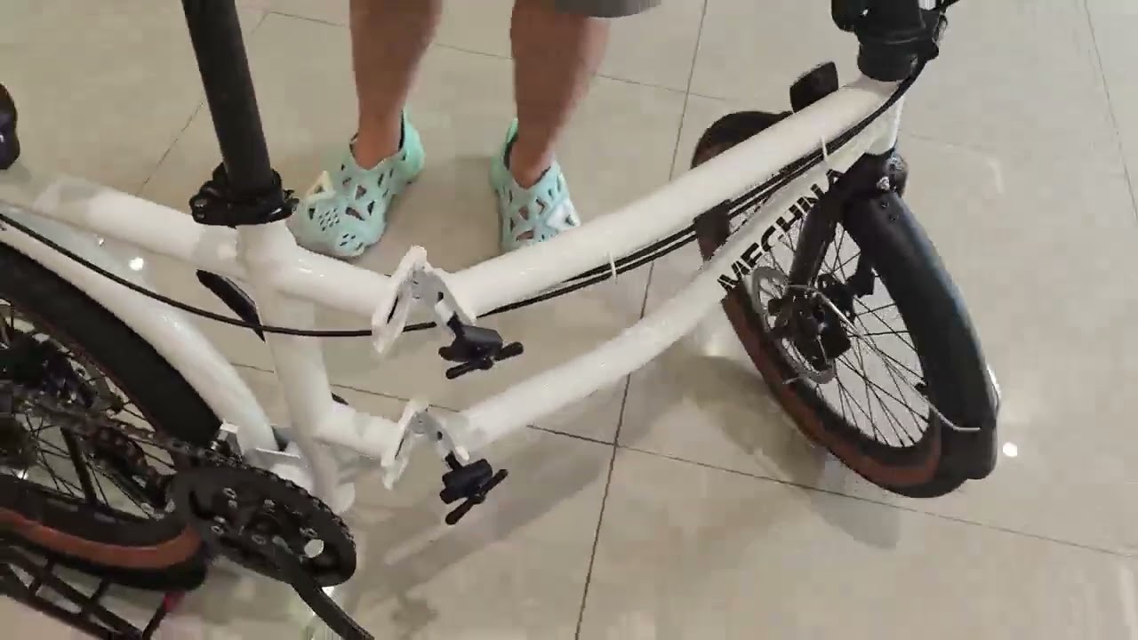 This Tandem Bike, maybe has the Smallest Folding Size in the World