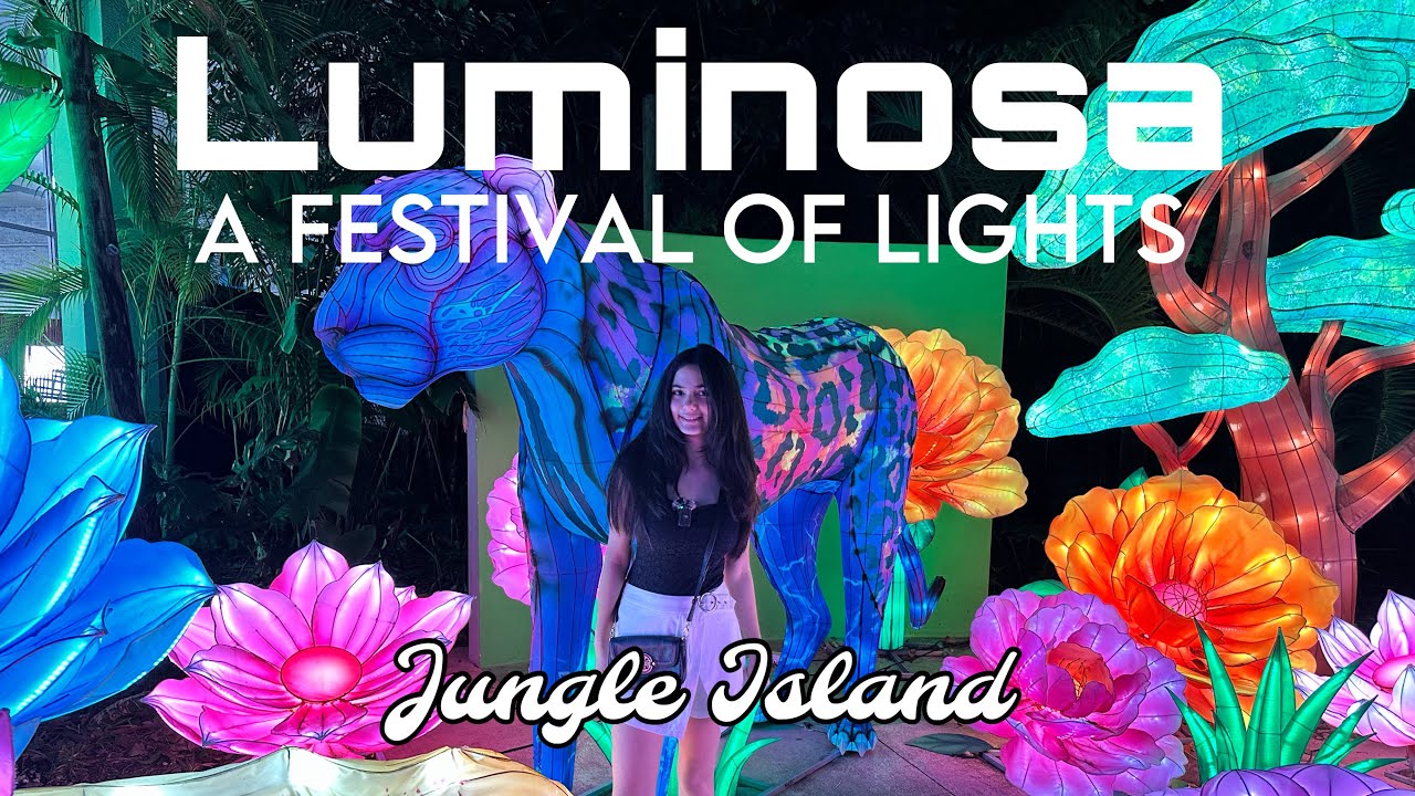 Visiting Luminosa a Festival of Lights in Jungle Island Miami