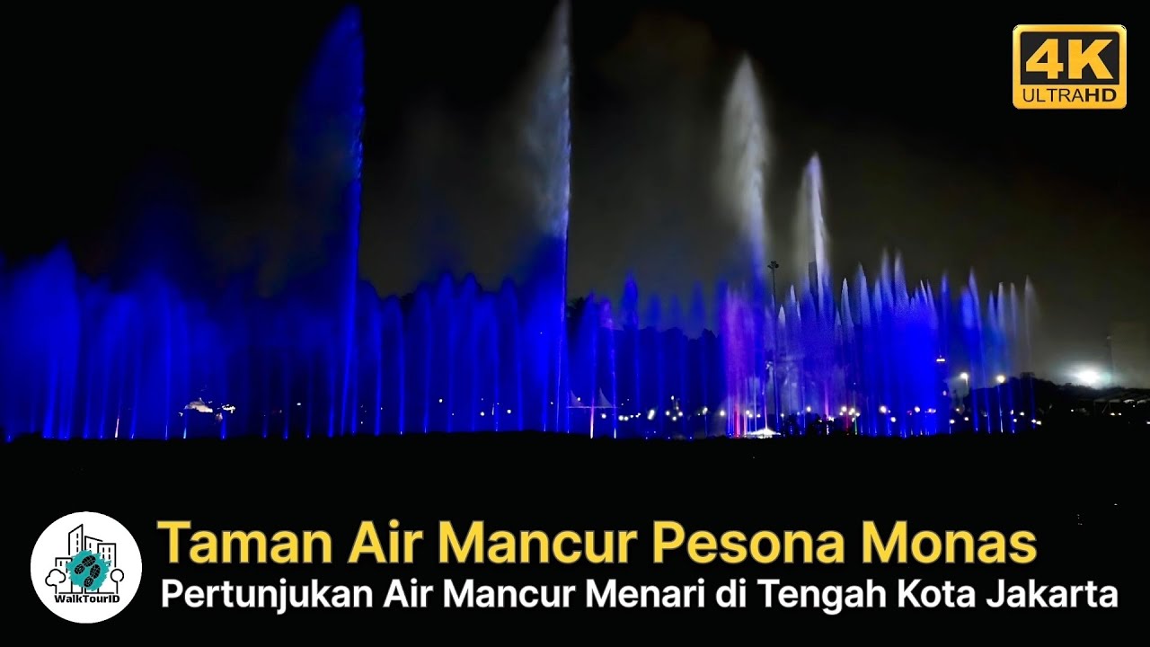 Air Mancur Menari di Monas‼️ Wisata Gratis di Tengah kota Jakarta