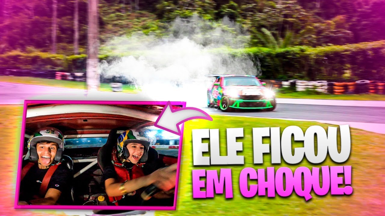 LEVEI O JUAN PARA FAZER DRIFT, ELE FICOU EM CHOQUE