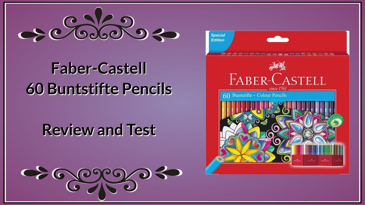 Faber Castell 60 Buntstifte Colour Pencils - Review and Test