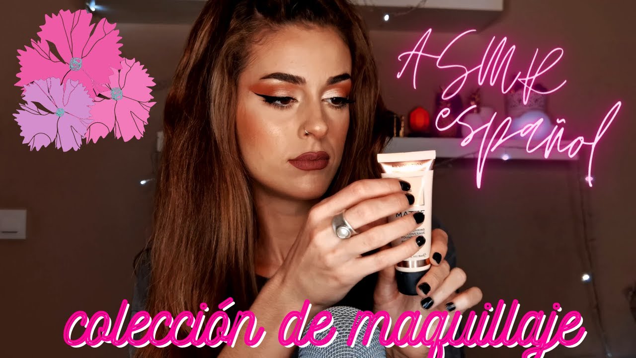 Mi colección de maquillaje (Versión breve) | ASMR Español  | Nattthalie V