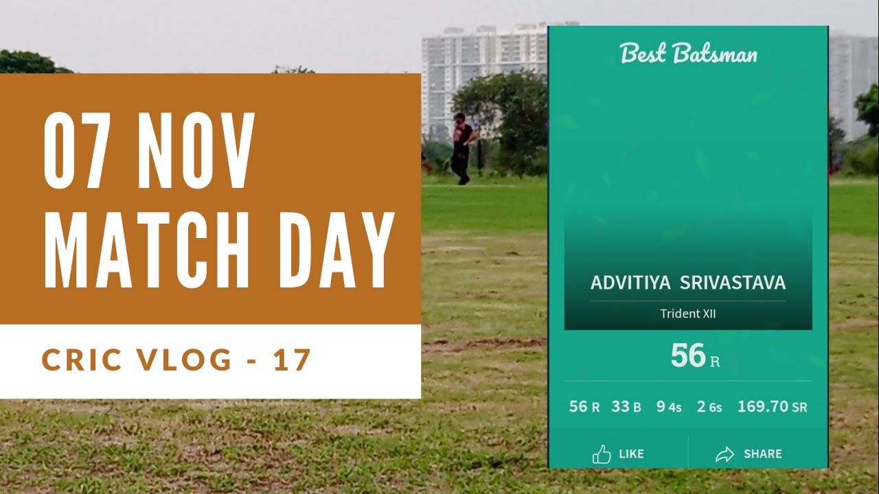 Cric Vlog 17 - Advitiya Once Again, ft. #Pollard - 07 Nov 2021