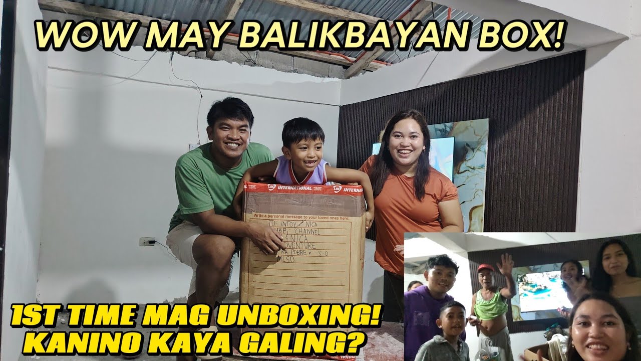 WOW MAY BALIKBAYAN BOX! 1ST TIME UNBOXING ANO KAYA ANG LAMAN? 