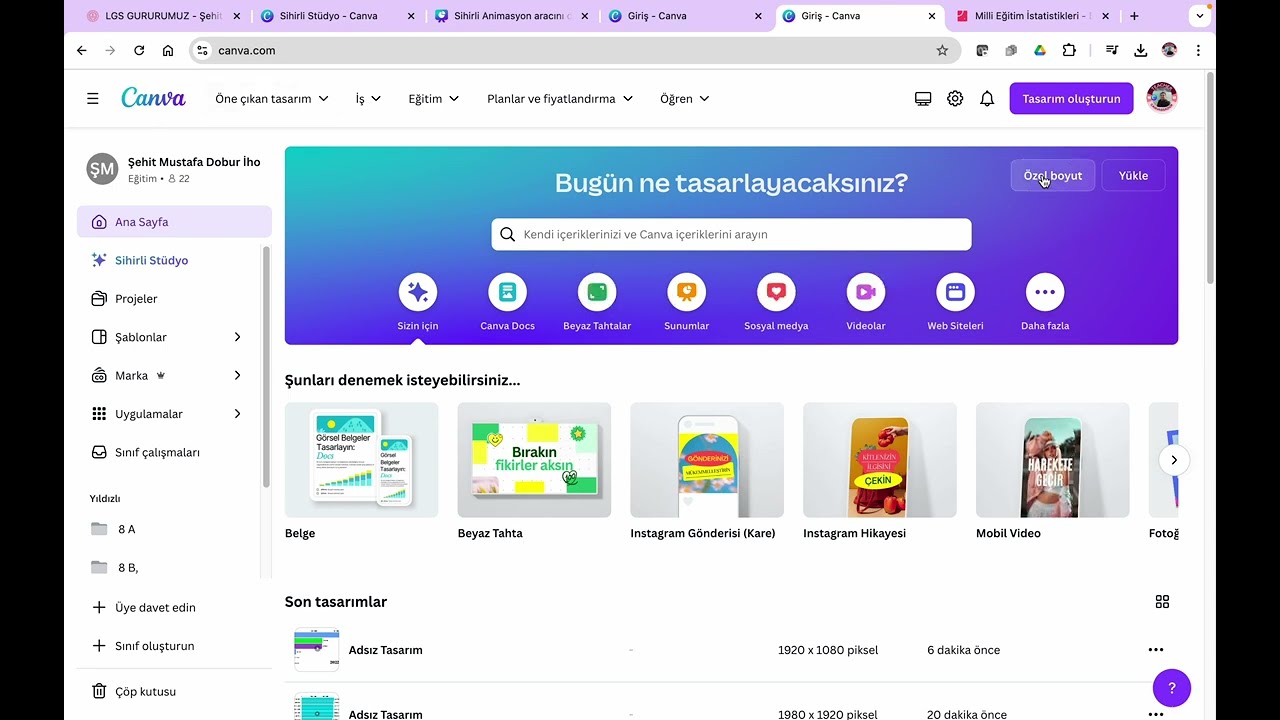 CANVA ile Hareketli Çubuk Grafiği Nasıl Oluşturulur?