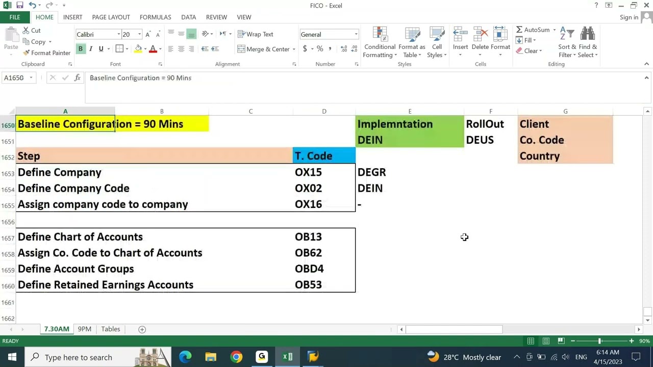CHART OF ACCOUNTS Creation in SAP IMPLEMENTATION PROJECTS