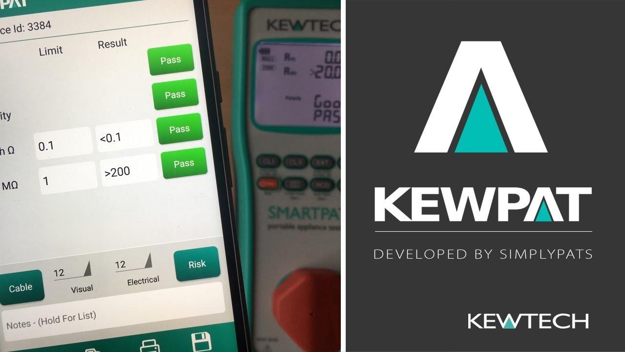 KEWPAT App - Manual Entry of PAT Testing Data