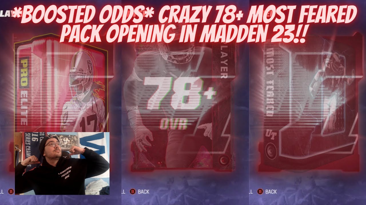 *BOOSTED ODDS* CRAZY 78+ MOST FEARED PACK OPENING IN MADDEN 23!! MULTIPLE BIG BANGER PULLS IN THIS!!