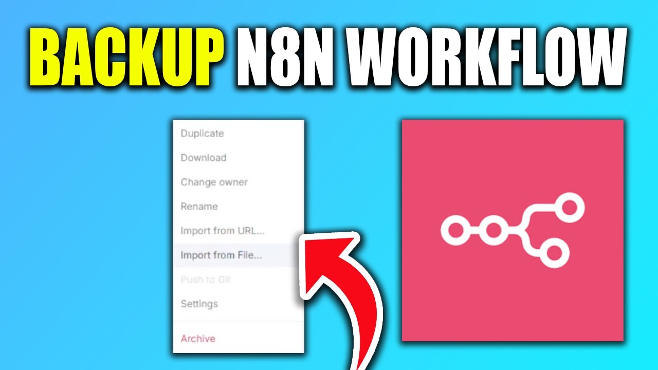 How To Backup N8n Workflows | Export N8n Workflow