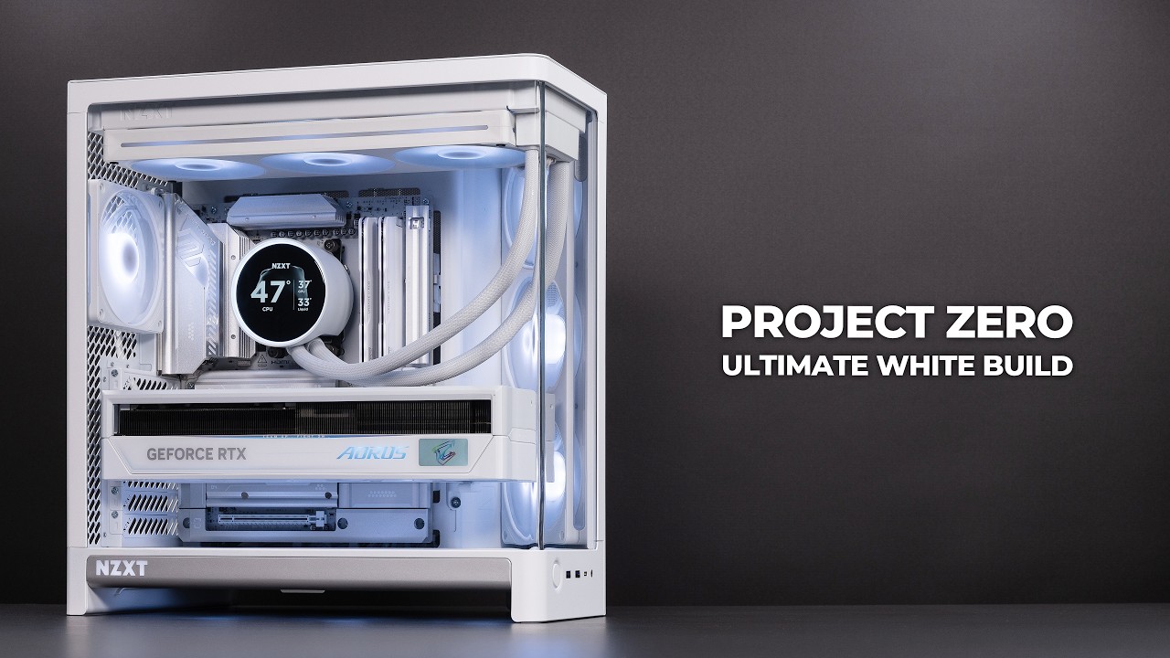Ultimate White PC Build with Hidden Cables | NZXT H6 RGB+ | MSI MAG X870E PZ | RTX 5090 Master ICE