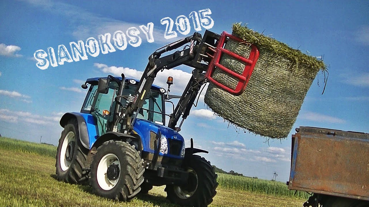 Sianokosy 2015 po sąsiedzku ㋡ | Pokaz maszyn zielonkowych ☆ New Holland & Kuhn |  Dębowa Góra