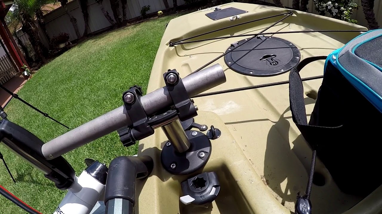Watersnake T24 kayak mount on Hobie Pro Angler 12