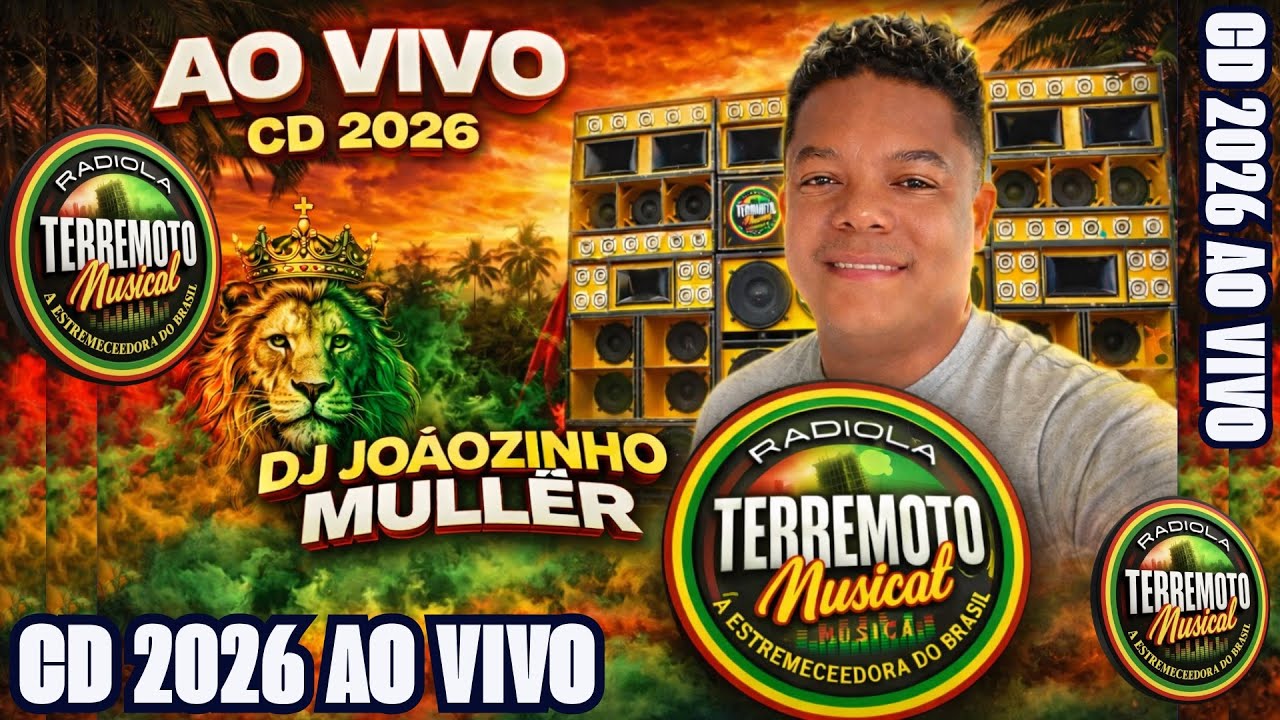 AO VIVO GRAVAÇÃO CD 2026_DJ JOÃOZINHO MULLÊR_RADIOLA TERREMOTO MUSICAL_REGGAE NA QUALIDADE PRA VCS 