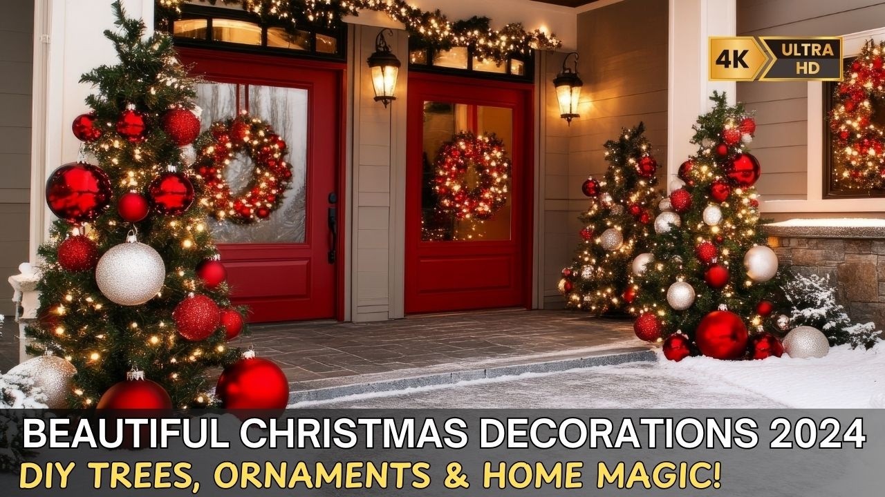 Luxury Christmas Decorations 2024: DIY Trees, Bold Ornaments Style & Elegant Home Magic!