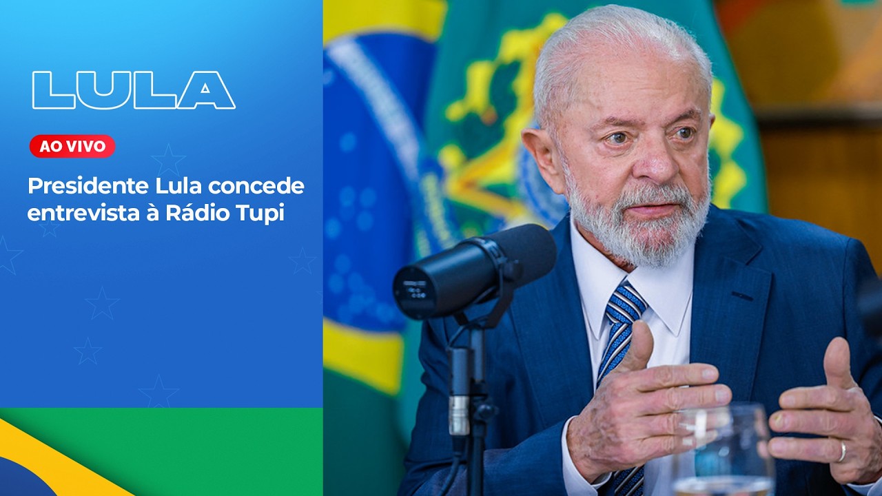 Presidente Lula concede entrevista &agrave; R&aacute;dio Tupi
