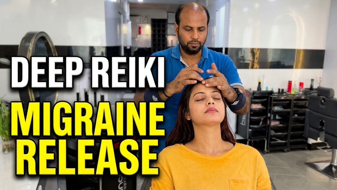 Ultimate Reiki Chakra Balancing Head Massage for Intense Migraine and Tension Relief # REIKIMASTER