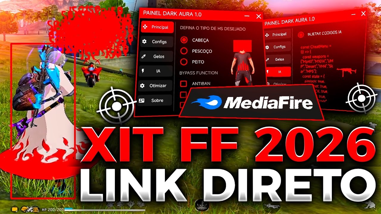 PAINEL🚀🔥XIT REGEDIT MOBILE GR&Aacute;TIS PARA FF 2026 + FFH4X PARA ANDROID E IPHONE XIT PARA MOBILE FF