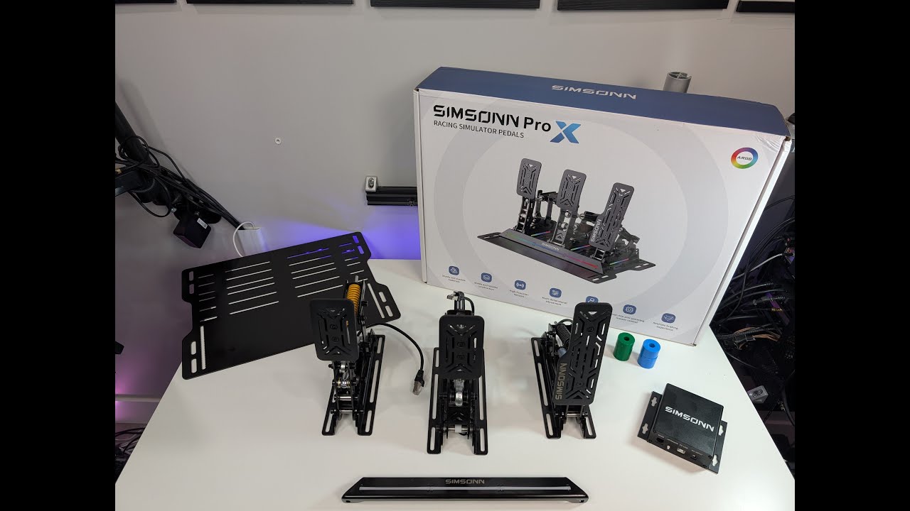 SIMSONN Pro X Pedals [UNBOXING] with ARGB lights #pcmasterrace