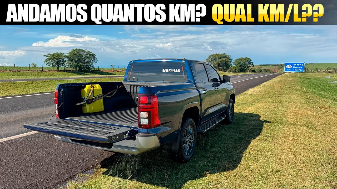 RODEI MAIS DE 1.000 KM DOM UM TANQUE ATÉ O DIESEL DA TRITON ACABAR!!