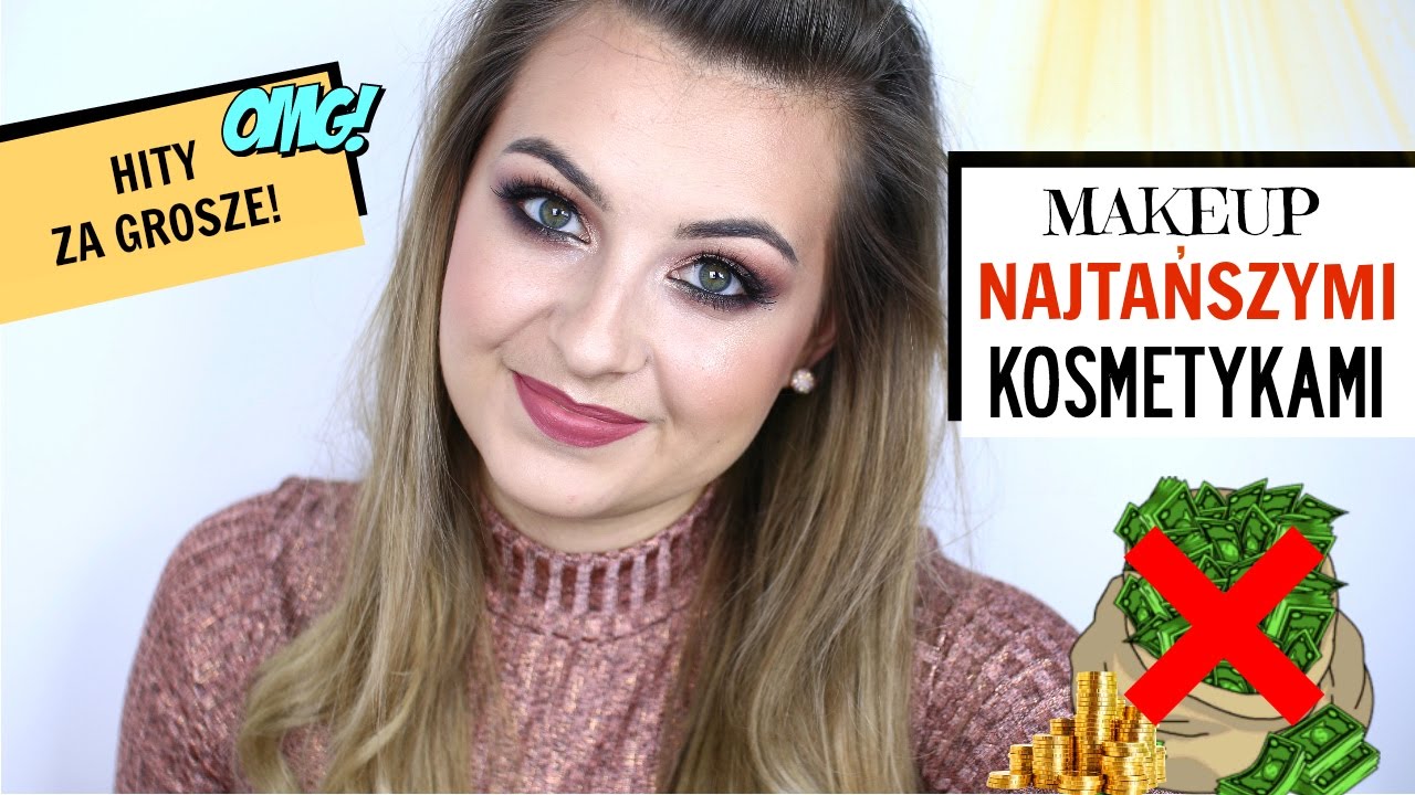 MAKIJAŻ NAJTAŃSZYMI KOSMETYKAMI - HIT - POMADA DO BRWI ZA 8ZŁ!!! | lamakeupebella