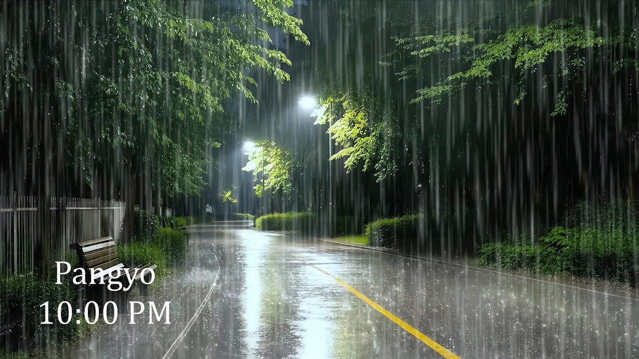 Sleep Better with Soft Rain on Quiet Street | ASMR Rain to Insomnia & Tinnitus Relief