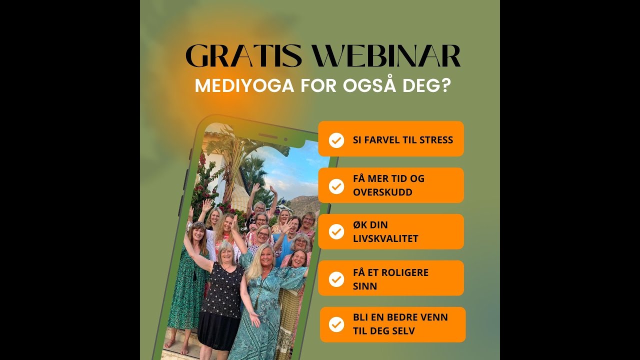 GRATIS webinar! Hva Mediyoga kan gjøre for deg