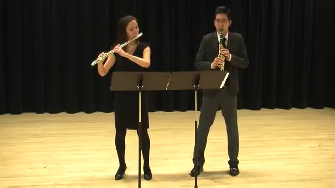 Antoni Szalowski - Duo for Flute and Clarinet 1st mvt